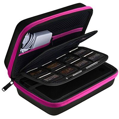 AUSTOR Hård väska bärväska för nya 3DS XL-Rose, rosa AUSTOR Hård väska bärväska för nya 3DS XL-Rose, rosa