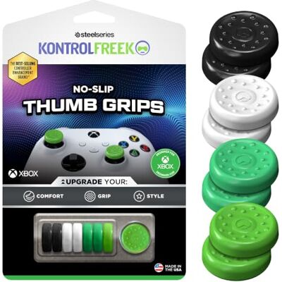 KontrolFreek Halkfria tumgrepp Xbox One & Xbox-serien X S-kontroll 4-pack Grön/Svart KontrolFreek Halkfria tumgrepp Xbox One & Xbox-serien X S-kontroll 4-pack Grön/Svart