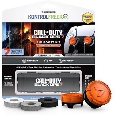 KontrolFreek Call of Duty: Black Ops 7 Aim Boost Kit – Collector's Edition PlayStation 4 (PS4), PlayStation 5 (PS5), Orange och Svart KontrolFreek Call of Duty: Black Ops 7 Aim Boost Kit – Collector's Edition PlayStation 4 (PS4), PlayStation 5 (PS5), Orange och Svart