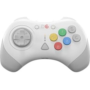 Retro Fighters D6 Dreamcast Wireless Controller for Switch/PC/Dreamcast, White Retro Fighters D6 Dreamcast Wireless Controller for Switch/PC/Dreamcast, White