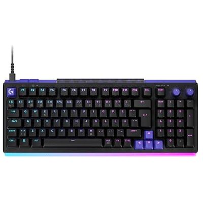 Logitech G512 X 98 DUAL SWAP, analogt/mekaniskt TMR-speltangentbord med bytesmöjlighet under körning, 8k avfrågningsfrekvens, RAPID TRIGGER, LIGHTSYNC RGB, sladdansluten, PC, Mac, PAN QWERTY Svart Logitech G512 X 98 DUAL SWAP, analogt/mekaniskt TMR-speltangentbord med bytesmöjlighet under körning, 8k avfrågningsfrekvens, RAPID TRIGGER, LIGHTSYNC RGB, sladdansluten, PC, Mac, PAN QWERTY Svart