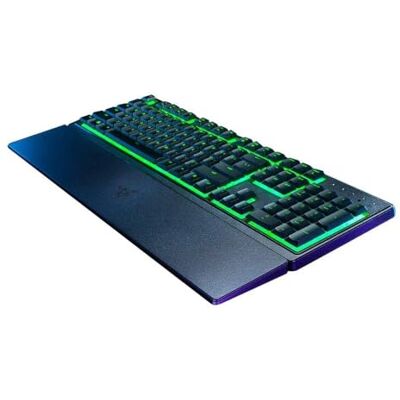 Razer Ornata V3 X – platt membrantangentbord med Chroma RGB (autlösa membranbrytare, ergonomiskt handledsstöd, knappkåpor anti-UV-beläggning) QWERTZ DE-layout svart Razer Ornata V3 X – platt membrantangentbord med Chroma RGB (autlösa membranbrytare, ergonomiskt handledsstöd, knappkåpor anti-UV-beläggning) QWERTZ DE-layout svart
