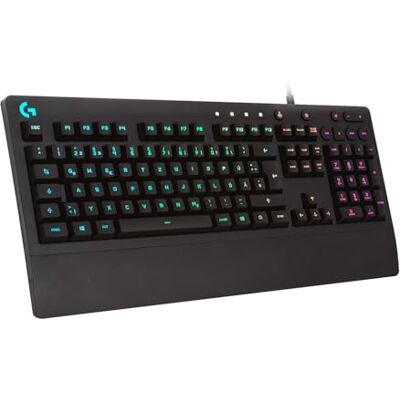 Logitech G213 Prodigy RGB Gamingtangentbord, Layout tysk QWERTZ Svart Logitech G213 Prodigy RGB Gamingtangentbord, Layout tysk QWERTZ Svart