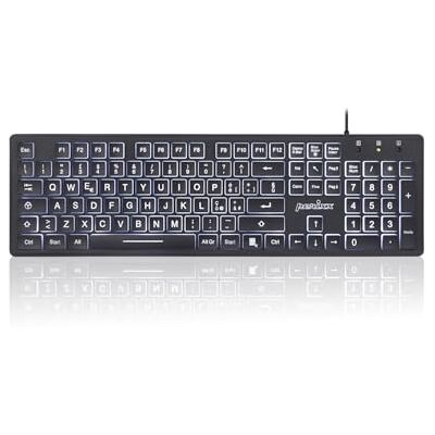 Perixx PERIBOARD-317 Tangentbord med bakgrundsbelysning LED Vit USB Kabel, Fullstor, Stor Bokstäver, QWERTY Italiensk layout Perixx PERIBOARD-317 Tangentbord med bakgrundsbelysning LED Vit USB Kabel, Fullstor, Stor Bokstäver, QWERTY Italiensk layout