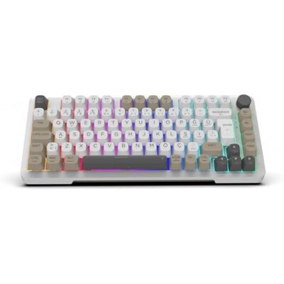 İnca IKG-455 trådlöst speltangentbord, varm-swap grå switchar, 4 000 mAh batteri, tri-läge (Bluetooth/2,4 GHz/USB-C), gasket mount-design, PBT-tangentskydd, RGB-belysning, QWERTZ-layout İnca IKG-455 trådlöst speltangentbord, varm-swap grå switchar, 4 000 mAh batteri, tri-läge (Bluetooth/2,4 GHz/USB-C), gasket mount-design, PBT-tangentskydd, RGB-belysning, QWERTZ-layout
