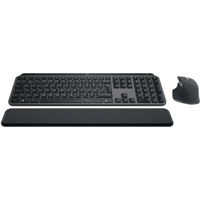Logitech MX Keys S Combo: Performance Trådlöst Tangentbord och Mus med handledsstöd, anpassningsbar belysning, snabbrullning, Bluetooth, för Windows/Linux/Chrome/Mac Grafit, Layout Pan Nordic QWERTY Logitech MX Keys S Combo: Performance Trådlöst Tangentbord och Mus med handledsstöd, anpassningsbar belysning, snabbrullning, Bluetooth, för Windows/Linux/Chrome/Mac Grafit, Layout Pan Nordic QWERTY
