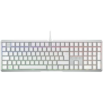 CHERRY XTRFY MX 3.1, Mekaniskt Gaming-Tangentbord, Pan-Nordisk Layout (QWERTY), RGB-Belysning, Aluminiumfodral, USB-A-Port, MX2A RED-Brytare, Vit CHERRY XTRFY MX 3.1, Mekaniskt Gaming-Tangentbord, Pan-Nordisk Layout (QWERTY), RGB-Belysning, Aluminiumfodral, USB-A-Port, MX2A RED-Brytare, Vit