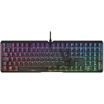 CHERRY XTRFY MX 3.1, Mekaniskt Tangentbord för Gaming, Portugisisk Layout (QWERTY), RGB-Belysning, Aluminiumfodral, USB-A, MX2A RED-Brytare, Svart CHERRY XTRFY MX 3.1, Mekaniskt Tangentbord för Gaming, Portugisisk Layout (QWERTY), RGB-Belysning, Aluminiumfodral, USB-A, MX2A RED-Brytare, Svart