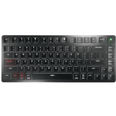 CHERRY KW X ULP 2.0 MINI, ultra platt mekaniskt kompakt tangentbord, amerikansk layout (QWERTY), för Windows & Mac, multienhetsfunktion för upp till 4 enheter, svart CHERRY KW X ULP 2.0 MINI, ultra platt mekaniskt kompakt tangentbord, amerikansk layout (QWERTY), för Windows & Mac, multienhetsfunktion för upp till 4 enheter, svart