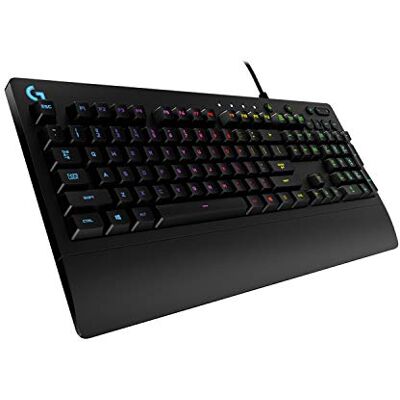 Logitech G213 Prodigy gamingtangentbord, LIGHTSYNC RGB-bakbelysta tangenter, spilltåligt, anpassningsbara tangenter, dedikerade multimediatangenter, Layout Pan Nordic QWERTY Logitech G213 Prodigy gamingtangentbord, LIGHTSYNC RGB-bakbelysta tangenter, spilltåligt, anpassningsbara tangenter, dedikerade multimediatangenter, Layout Pan Nordic QWERTY