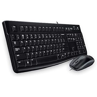 Logitech MK120 Wired Tangentbord and Mus for Windows BGR QWERTY Logitech MK120 Wired Tangentbord and Mus for Windows BGR QWERTY