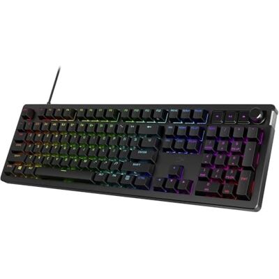 HyperX Alloy Rise – Hotswappable mekaniskt speltangentbord, PC, Ambient Light Sensor, Gasket Mounted, linjära brytare HyperX Alloy Rise – Hotswappable mekaniskt speltangentbord, PC, Ambient Light Sensor, Gasket Mounted, linjära brytare