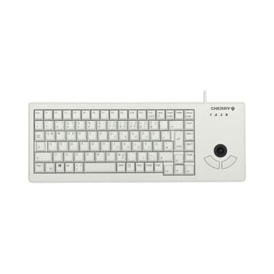 CHERRY XS Trackball-tangentbord, internationell layout, QWERTY-tangentbord, trådbundet tangentbord, mekaniskt tangentbord, ML-mekanik, optisk styrkula med två musknappar, ljusgrå CHERRY XS Trackball-tangentbord, internationell layout, QWERTY-tangentbord, trådbundet tangentbord, mekaniskt tangentbord, ML-mekanik, optisk styrkula med två musknappar, ljusgrå