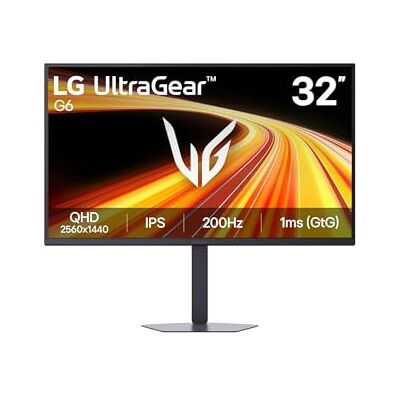 LG Ultragear™ Gaming Monitor 32G620B-B.AEU G6-serien (2026) 32 tum 16:9 IPS-skärm 200 Hz 1 ms (GtG) QHD 2560x1440 sRGB 99% AMD FreeSync Premium™ och NVIDIA G-Sync™ LG Ultragear™ Gaming Monitor 32G620B-B.AEU G6-serien (2026) 32 tum 16:9 IPS-skärm 200 Hz 1 ms (GtG) QHD 2560x1440 sRGB 99% AMD FreeSync Premium™ och NVIDIA G-Sync™