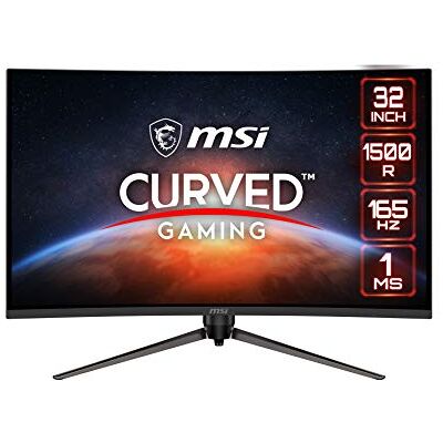 MSI Optix AG321CR 31.5 Inch FHD Curved Gaming Monitor 1500R, 1920 x 1080 VA Panel, 165 Hz / 1ms, FreeSync Premium, Mystic Light, Adjustable Stand/VESA Display Port 1.2 & HDMI 2.0 MSI Optix AG321CR 31.5 Inch FHD Curved Gaming Monitor 1500R, 1920 x 1080 VA Panel, 165 Hz / 1ms, FreeSync Premium, Mystic Light, Adjustable Stand/VESA Display Port 1.2 & HDMI 2.0
