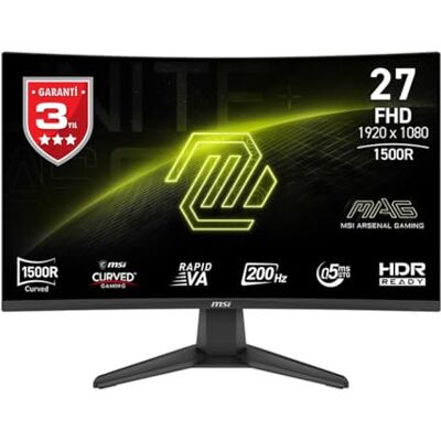 MSI MAG276CF E20 monitor 27" FHD 200 Hz 0,5 ms kurva MSI MAG276CF E20 monitor 27" FHD 200 Hz 0,5 ms kurva