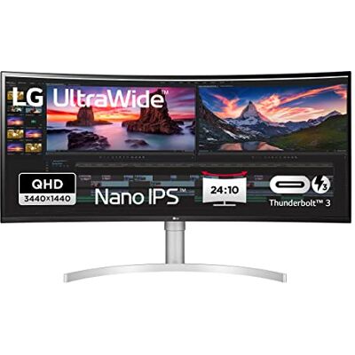 LG 38wn95cp-w 38´´ 4k Ips Qled Curved Monitor 144hz One Size LG 38wn95cp-w 38´´ 4k Ips Qled Curved Monitor 144hz One Size