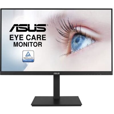 Asus Eye Care VA24DQSB – 24 tums full HD-skärm – ramlös, ergonomisk, flimmerfri, blått ljusfilter, adaptiv Sync – 75 Hz, 16:9 IPS-panel, 1920 x 1080 – DisplayPort, HDMI, D-Sub, USB-hubb Asus Eye Care VA24DQSB – 24 tums full HD-skärm – ramlös, ergonomisk, flimmerfri, blått ljusfilter, adaptiv Sync – 75 Hz, 16:9 IPS-panel, 1920 x 1080 – DisplayPort, HDMI, D-Sub, USB-hubb