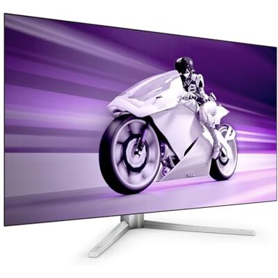 Philips Gaming-monitor Evnia 42M2N8900 – 42 tum UHD-spelskärm, 138 Hz, Ambiglow, FreeSync Premium, G-Sync Comp (3840 x 2160, 0,1 ms GtG, HDMI 2.1, DisplayPort, USB-C (90 W PD), USB-hubb), grå/vit Philips Gaming-monitor Evnia 42M2N8900 – 42 tum UHD-spelskärm, 138 Hz, Ambiglow, FreeSync Premium, G-Sync Comp (3840 x 2160, 0,1 ms GtG, HDMI 2.1, DisplayPort, USB-C (90 W PD), USB-hubb), grå/vit