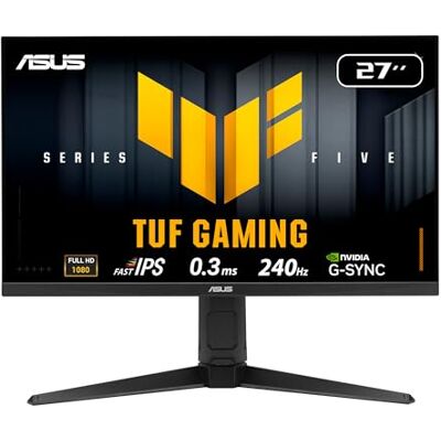 Asus TUF Gaming VG279QML5A spelmonitor 27 tum FHD Fast IPS (1920 x 1080), 240 Hz, 0,3 ms, kompatibel med G-SYNC och AMD FreeSync Premium, ELMB SYNC, 99% sRGB, DisplayWidget Center, svart Asus TUF Gaming VG279QML5A spelmonitor 27 tum FHD Fast IPS (1920 x 1080), 240 Hz, 0,3 ms, kompatibel med G-SYNC och AMD FreeSync Premium, ELMB SYNC, 99% sRGB, DisplayWidget Center, svart