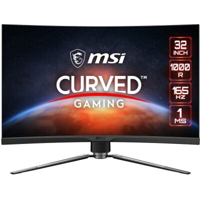 MSI MAG ARTYMIS 324CP Curved Gaming Monitor 31.5 Inch, 16:9 Full HD (1920 x 1080), VA, 165Hz, 1ms, 1000R, FreeSync Premium, HDR, DisplayPort, HDMI, Wide Color Gamut, Anti-Flicker, Less Blue light MSI MAG ARTYMIS 324CP Curved Gaming Monitor 31.5 Inch, 16:9 Full HD (1920 x 1080), VA, 165Hz, 1ms, 1000R, FreeSync Premium, HDR, DisplayPort, HDMI, Wide Color Gamut, Anti-Flicker, Less Blue light