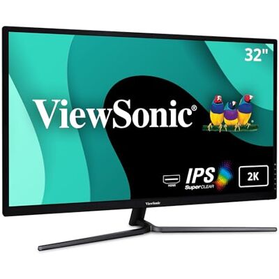 ViewSonic VX3211-2K-MHD 32" Skärm, Svart ViewSonic VX3211-2K-MHD 32" Skärm, Svart
