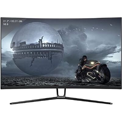 LC-Power 80 cm/31,5 tum (2560 x 1440) LC-M32-QHD-144-C-V2 böjd spel 16:9 4 ms 144 Hz 3xHDMI DisplayPort VESA Quad HD svart LC-Power 80 cm/31,5 tum (2560 x 1440) LC-M32-QHD-144-C-V2 böjd spel 16:9 4 ms 144 Hz 3xHDMI DisplayPort VESA Quad HD svart