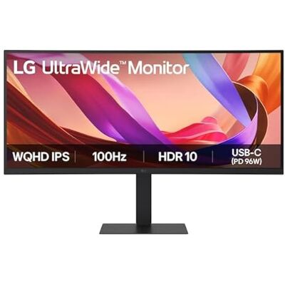 LG UltraWide 34U650A-B 34 tum ultrabred PC-skärm QHD-upplösning IPS-panel (3 440 x 1 440), 5ms GtG 100Hz, HDR 10, DCI-P3 99% (CIE1931), PBP, PIP, HDMI, displayport 1.4 LG UltraWide 34U650A-B 34 tum ultrabred PC-skärm QHD-upplösning IPS-panel (3 440 x 1 440), 5ms GtG 100Hz, HDR 10, DCI-P3 99% (CIE1931), PBP, PIP, HDMI, displayport 1.4