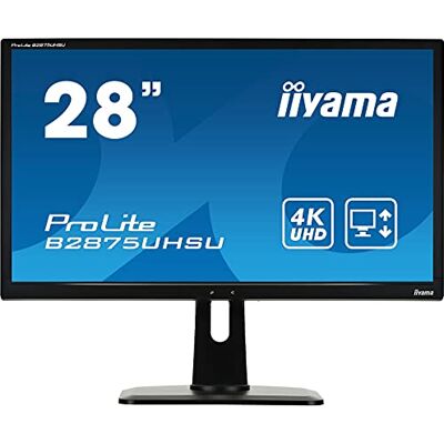 COMPUTER MOUSE iiyama B2875UHSU-B1 28 Inch TN LCD (sRGB: 102 Percent,NTSC: 72 Percent),1ms,4K UHD 3840x2160,FreeSync,300 cd/m² Brightness,1x HDMI,1 x DisplayPort,1 x VGA,1xDVI 3 x USB,2 x 2.5W Speakers,HA Stand COMPUTER MOUSE iiyama B2875UHSU-B1 28 Inch TN LCD (sRGB: 102 Percent,NTSC: 72 Percent),1ms,4K UHD 3840x2160,FreeSync,300 cd/m² Brightness,1x HDMI,1 x DisplayPort,1 x VGA,1xDVI 3 x USB,2 x 2.5W Speakers,HA Stand
