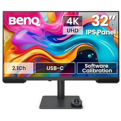 BenQ PV3200U 32-tums 4K-skärm för videoredigering, 95% DCI-P3, 100% Rec.709/sRGB, 2.1-kanalhögtalare, USB-C 65W, Mac-kompatibel, fabriks- och programvarukalibrerad, ergonomisk standard. BenQ PV3200U 32-tums 4K-skärm för videoredigering, 95% DCI-P3, 100% Rec.709/sRGB, 2.1-kanalhögtalare, USB-C 65W, Mac-kompatibel, fabriks- och programvarukalibrerad, ergonomisk standard.