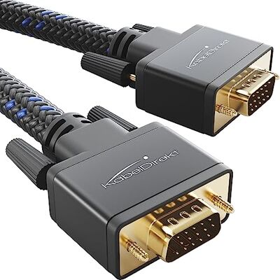 KabelDirekt – VGA Monitor Kabel – 10m Full HD, ansluter PC till skärm/projektor, D-Sub 15, svart KabelDirekt – VGA Monitor Kabel – 10m Full HD, ansluter PC till skärm/projektor, D-Sub 15, svart