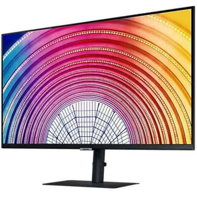 Samsung 32-tums professionell PC-skärm, S60A-serien, svart, VA-panel, QHD (2560 x 1440), HDMI, displayport, USB-hubb, stativ och svängfunktion Samsung 32-tums professionell PC-skärm, S60A-serien, svart, VA-panel, QHD (2560 x 1440), HDMI, displayport, USB-hubb, stativ och svängfunktion