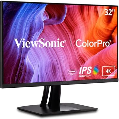 ViewSonic VP3256-4K 80 cm (32 tum) fotograferingsmätare (4K-UHD, IPS, 100% sRGB, HDMI, DP, USB-C inkl. laddningsfunktion, justerbar höjd, 5 års utbytesservice) svart ViewSonic VP3256-4K 80 cm (32 tum) fotograferingsmätare (4K-UHD, IPS, 100% sRGB, HDMI, DP, USB-C inkl. laddningsfunktion, justerbar höjd, 5 års utbytesservice) svart