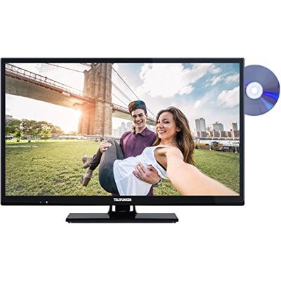 TELEFUNKEN XH24A101D 61 cm (24 tum) TV-apparat (HD Ready, Triple Tuner, DVD-spelare) svart TELEFUNKEN XH24A101D 61 cm (24 tum) TV-apparat (HD Ready, Triple Tuner, DVD-spelare) svart