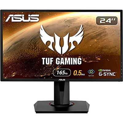 Asus VG248QG 24 tum full HD-spelmonitor, svarstid på 0,5 ms*, 165 Hz (överklockbar), G-sync, adaptive-Sync Asus VG248QG 24 tum full HD-spelmonitor, svarstid på 0,5 ms*, 165 Hz (överklockbar), G-sync, adaptive-Sync