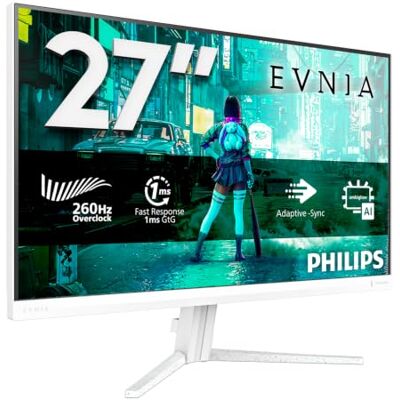 Philips Evnia 27 M2N3291PL 27 tum 1920 x 1080, FHD, 260Hz, snabb IPS-panel, 1 ms GTG, (HDMI1x 2.0 DP 1x 1.4) HDR10, G-Sync kompatibel vit Philips Evnia 27 M2N3291PL 27 tum 1920 x 1080, FHD, 260Hz, snabb IPS-panel, 1 ms GTG, (HDMI1x 2.0 DP 1x 1.4) HDR10, G-Sync kompatibel vit