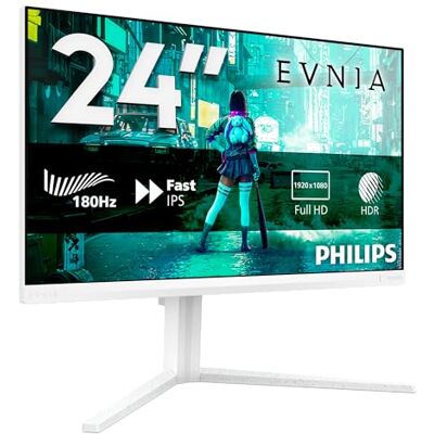 Philips 24M2N3201A 23,9 tums Full HD-spelskärm, 180 Hz, 1ms GtG, FreeSync Prem., G-Sync comp. (1920 x 1080, 2 x HDMI, DisplayPort) vit Philips 24M2N3201A 23,9 tums Full HD-spelskärm, 180 Hz, 1ms GtG, FreeSync Prem., G-Sync comp. (1920 x 1080, 2 x HDMI, DisplayPort) vit