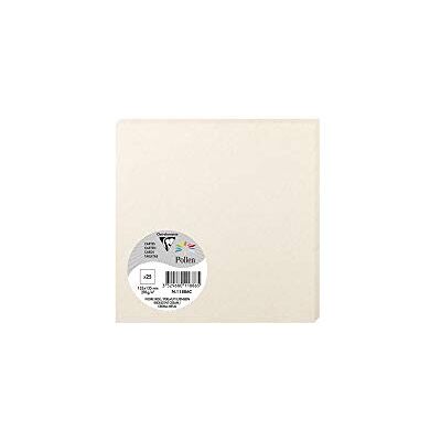 Clairefontaine Ref 11886C Pollen skimrande kort (paket med 25 ark) 135 x 135 mm storlek, 210 gsm kornigt kort, syrafri, bläckstråleskrivare och laserskrivare kompatibel kräm Clairefontaine Ref 11886C Pollen skimrande kort (paket med 25 ark) 135 x 135 mm storlek, 210 gsm kornigt kort, syrafri, bläckstråleskrivare och laserskrivare kompatibel kräm
