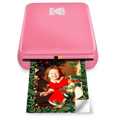 Kodak Steg omedelbar fotoskrivare med Bluetooth/NFC, ZINK-teknik och -appen för iOS och Android (rosa) utskrifter 2 x 3 tum klibbiga bakfoton. Kodak Steg omedelbar fotoskrivare med Bluetooth/NFC, ZINK-teknik och -appen för iOS och Android (rosa) utskrifter 2 x 3 tum klibbiga bakfoton.