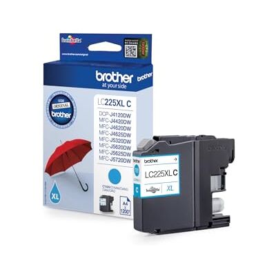 Brother LC225XLC bläckpatroner 1 styck Original Cyan Brother LC225XLC bläckpatroner 1 styck Original Cyan