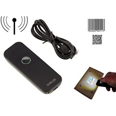 KALEA-INFORMATIQUE handhållen skanner för PC eller smartphone. Läser EAN-streckkoder och fyrkantiga QR-koder, Bluetooth, uppladdningsbara. KALEA-INFORMATIQUE handhållen skanner för PC eller smartphone. Läser EAN-streckkoder och fyrkantiga QR-koder, Bluetooth, uppladdningsbara.