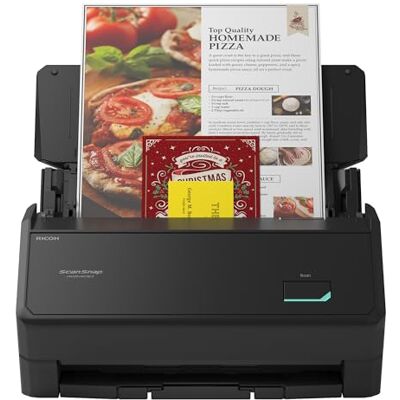 ScanSnap Ricoh iX2400 dokumentskanner A4 Duplex pekskärm USB3.2 skrivbordsskanner (45 S/min/90 B/min) med ADF svart ScanSnap Ricoh iX2400 dokumentskanner A4 Duplex pekskärm USB3.2 skrivbordsskanner (45 S/min/90 B/min) med ADF svart