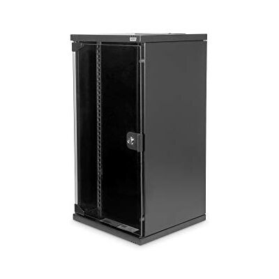 Digitus nätverksskåp 10-tums – 12U – väggmontering – HxBxD 592x312x300 mm – nyttodjup 240 mm – bärkraft 30 kg – säkerhetsglasdörr – SOHO-serien – svart Digitus nätverksskåp 10-tums – 12U – väggmontering – HxBxD 592x312x300 mm – nyttodjup 240 mm – bärkraft 30 kg – säkerhetsglasdörr – SOHO-serien – svart