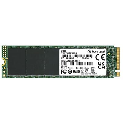 Transcend 2 TB M.2 2280 PCIe Gen3x4 NVMe TLC TS2TMTE110S Transcend 2 TB M.2 2280 PCIe Gen3x4 NVMe TLC TS2TMTE110S