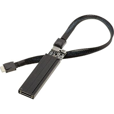 KALEA-INFORMATIQUE M2 NVMe M Key till Oculink SFF-8612, PCIe 4.0 kompatibel SSD-fodral med 40 cm kabel KALEA-INFORMATIQUE M2 NVMe M Key till Oculink SFF-8612, PCIe 4.0 kompatibel SSD-fodral med 40 cm kabel