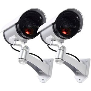 PLANET SHOP Falsk utomhusövervakningskamera LED blinkande ljus - Säkerhetskamera PLANET SHOP Falsk utomhusövervakningskamera LED blinkande ljus - Säkerhetskamera