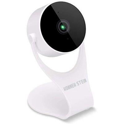 Konnek Stein smarta säkerhetskameror 1080p HD inomhus hemkamera detektion mörkerseende 2-vägs ljud kompatibel med Alexa och Google Assistant vit Konnek Stein smarta säkerhetskameror 1080p HD inomhus hemkamera detektion mörkerseende 2-vägs ljud kompatibel med Alexa och Google Assistant vit