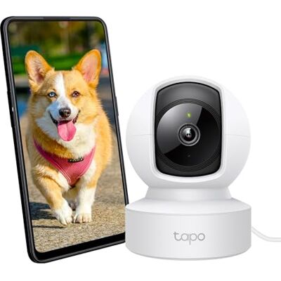 Tapo TP-Link C212 Wi-Fi/Ethernet-övervakningskamera inomhus, 2K(3MP), Nattvision, Stöder SD-kort upp till 512 GB, Rörelsedetektion, Fjärrkontroll, Kompatibel med Alexa Tapo TP-Link C212 Wi-Fi/Ethernet-övervakningskamera inomhus, 2K(3MP), Nattvision, Stöder SD-kort upp till 512 GB, Rörelsedetektion, Fjärrkontroll, Kompatibel med Alexa