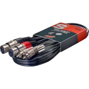 Stagg STC3CMXF Ljudkabel - RCA XLR 3m Stagg STC3CMXF Ljudkabel - RCA XLR 3m
