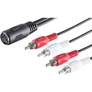 1aTTack.de 5 x 0,2 m 5 pol DIN uttag till 4 RCA-kontakt högkvalitativ ljud-adapterkabel gjutna kontakter förnicklade kontakter perfekt för HiFi-musikanläggningar studioutrustning 1aTTack.de 5 x 0,2 m 5 pol DIN uttag till 4 RCA-kontakt högkvalitativ ljud-adapterkabel gjutna kontakter förnicklade kontakter perfekt för HiFi-musikanläggningar studioutrustning